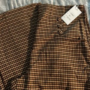 Tweed wide leg pants - 16